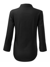 Preiswerte 3/4-Arm Bluse in Schwarz